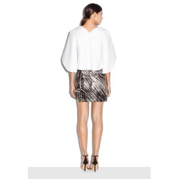 Milly Scribble Print Modern Mini Skirt - Picture 3 of 12